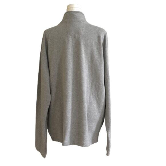Real Work Mens Sweatshirt Jacket Gray 1/4 Zip Front Pullover Jacket Large NEW - Picture 4 of 14